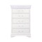 Global Furniture Usa Traditional Glam Crisp White W/ LED Charlie White Full Bed Group With Led 2782 - alternate 2